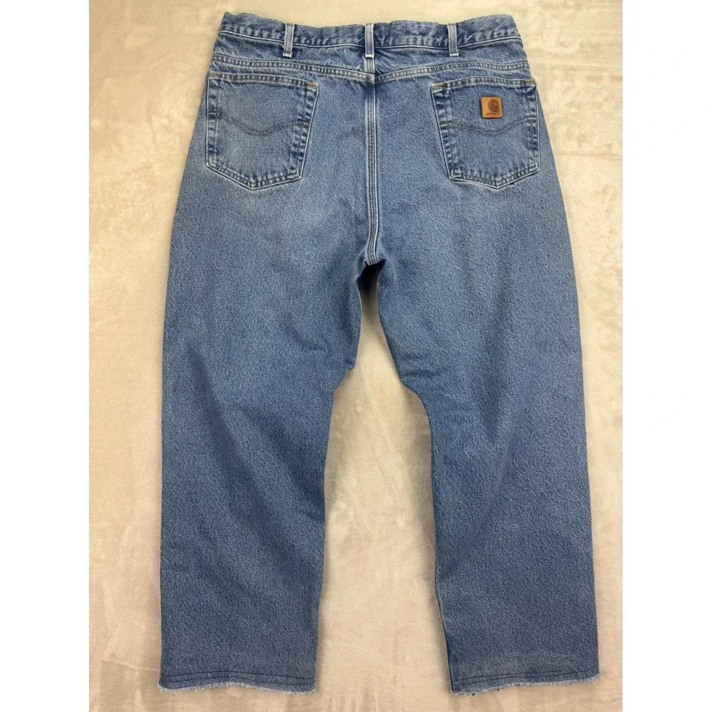 Carhartt Flannel Lined Jeans B172 DST Mens 38x32 (Fit 36x29) Relaxed Fit‎ Y2K